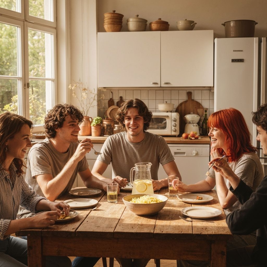 Alltägliche Essensszene